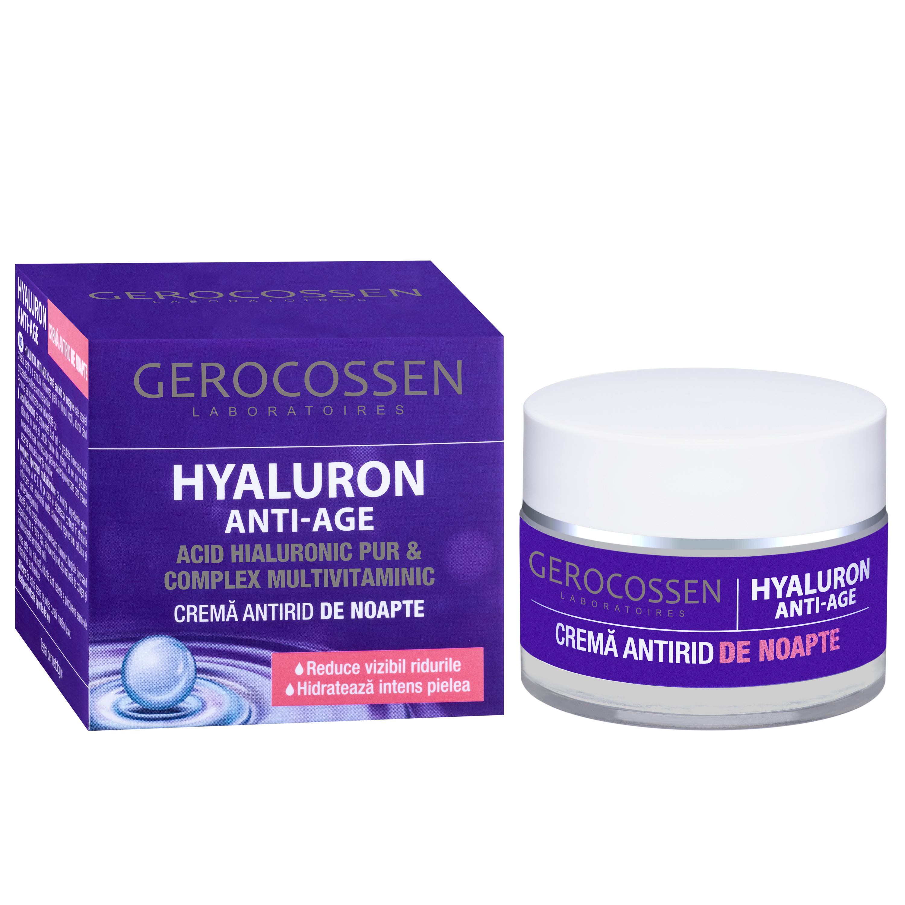 Hyaluron anti-age crema antirid zi spf 10 - 50ml, Gerocossen