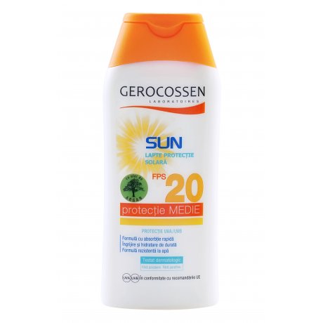 Lapte protectie solara SPF 20 Gerocossen Sun