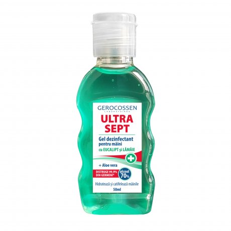 Gel dezinfectant maini Biocid ULTRA SEPT- cu eucalipt si lamaie, 50 ml