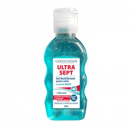 Gel dezinfectant maini Biocid ULTRA SEPT- cu ulei de menta, 50 ml