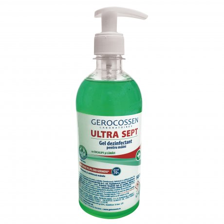 Gel dezinfectant maini Biocid ULTRA SEPT- cu eucalipt si lamaie, 500 ml